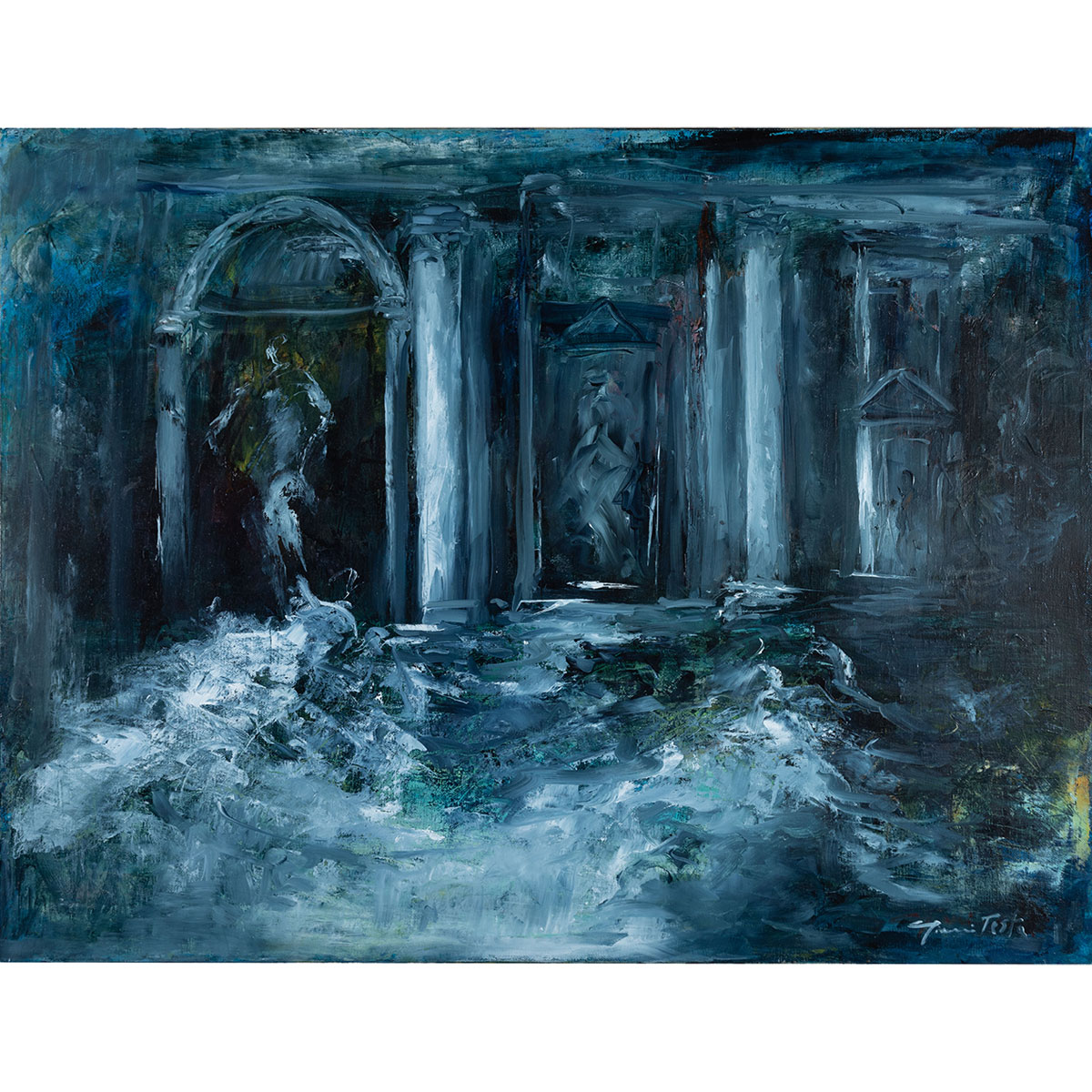 Al momento stai visualizzando Fontana di Trevi – 80x60cm – Olio su Tela – 2024