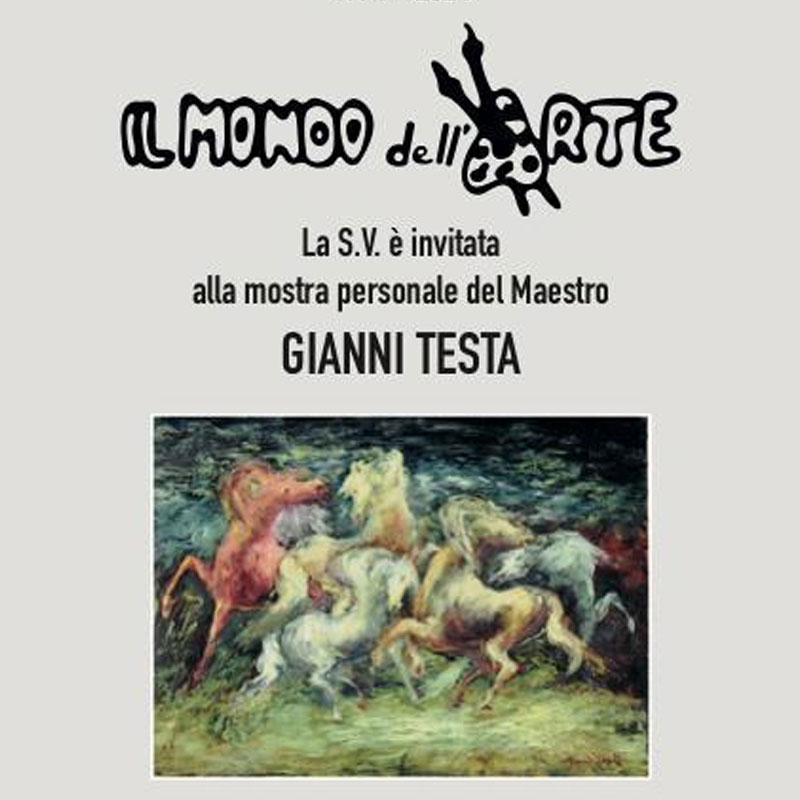 Scopri di più sull'articolo IL MONDO DELL’ARTE – Mostra personale Gianni Testa – dal 24 maggio al 4 giugno 2024